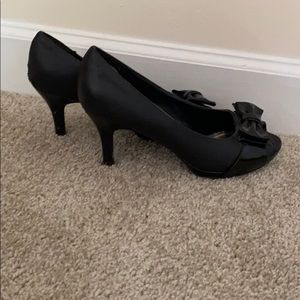 Black Bowtie Heels